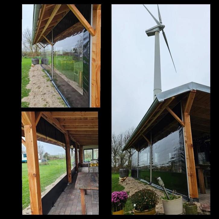 Verandazeil/pvc doeken voor# tuinhuisje #veranda#overkapping, Tuin en Terras, Overkappingen, Nieuw, Veranda, Ophalen of Verzenden