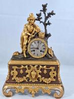 Bronzen Pendule - Uurwerk Loopt Perfect, Antiek en Kunst, Antiek | Klokken, Ophalen of Verzenden