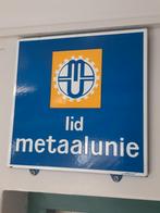 lid metaalauto emaillebord, Antiek en Kunst, Antiek | Emaille, Ophalen of Verzenden