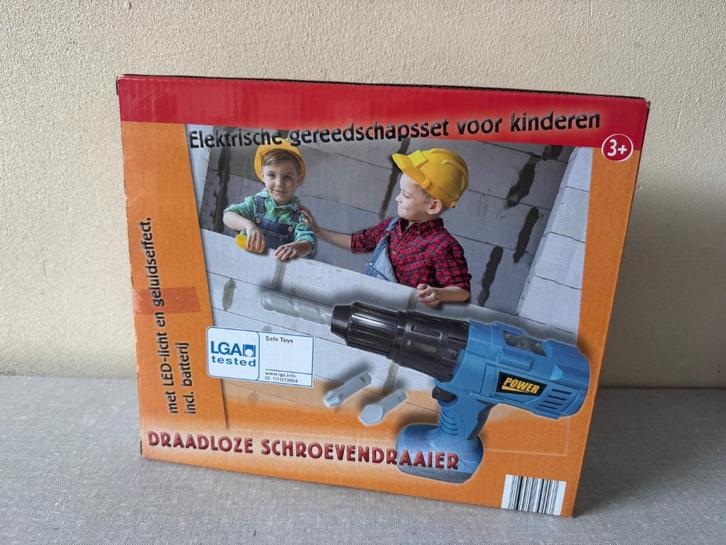 NIEUW speelgoed draadloze schroefdraaier werkt op batterij, Kinderen en Baby's, Speelgoed | Educatief en Creatief, Nieuw, Bouwen