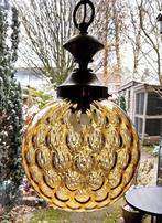 Mid Century Glazen Lamp Plafondlamp Schaallamp of Hanglamp, Antiek en Kunst, Ophalen of Verzenden