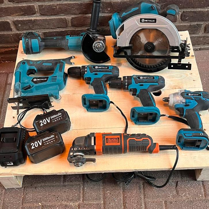 Accu gereedschapset, Doe-het-zelf en Verbouw, Gereedschap | Handgereedschap, Zo goed als nieuw, Ophalen of Verzenden