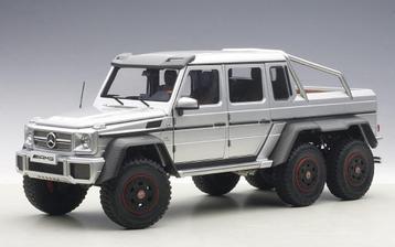 Mercedes-Benz G63 V8 AMG 6x6 Zilvergrijs 2013 AutoArt 76301 beschikbaar voor biedingen