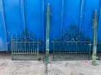 2284. Smeedijzeren hekwerk en poort / sierhek / sierpoort, Tuin en Terras, Tuinhekken en Hekwerk, Ophalen, Gebruikt, IJzer, Tuinhek