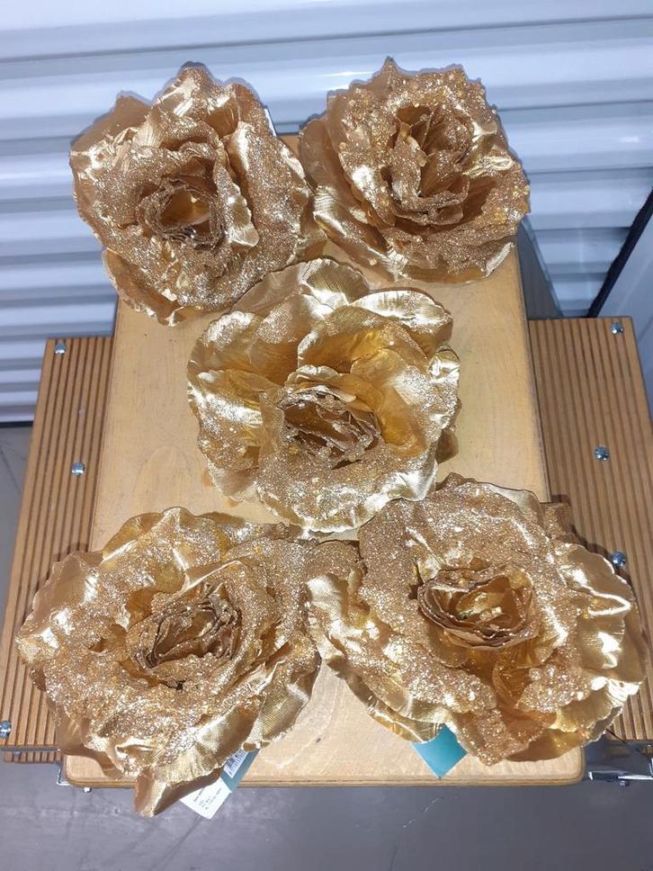 Kerstboom Bloemen met Klem - Set van 5, Huis en Inrichting, Woonaccessoires | Kunstplanten en Kunstbloemen, Nieuw, Binnen, Verzenden