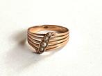 Ring antiek 24 kt goud zaadparels, Ophalen of Verzenden, Goud, Ring, Met edelsteen