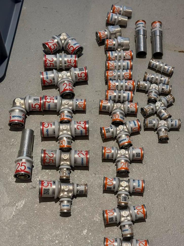 Uponor S-Press perskoppelingen - Nieuw!, Doe-het-zelf en Verbouw, Buizen en Afvoer, Nieuw, Overige typen, Overige materialen, Minder dan 2 meter