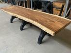 Tafel | Eettafel blad van Suar hout | 180 tot 700 cm lang |, Niet ingevuld, Nieuw, Vijf personen of meer, 150 tot 200 cm