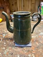 Emaille groene theepot/ koffiepot, Antiek en Kunst, Antiek | Emaille, Ophalen of Verzenden