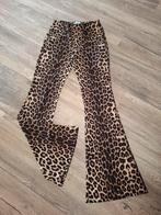 Panterprint Flared Broek. Wijde pijpen. By Swan. Costes. M/L, Kleding | Dames, Broeken en Pantalons, Maat 38/40 (M), Bruin, Ophalen of Verzenden