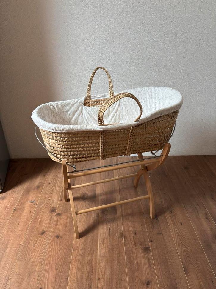 Mozes wieg Rotan met standaard - Babypark, Kinderen en Baby's, Babywiegjes en Ledikanten, Gebruikt, Wieg, Ophalen