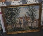 GEHAAKT SCHILDERIJ. ALFRED SISLEY, Antiek en Kunst, Kunst | Schilderijen | Klassiek, Ophalen