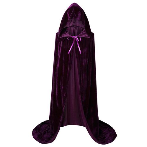 Paarse cape (volwassene kinder dames meisjes mantel feest), Hobby en Vrije tijd, Kostuums, Theaterbenodigdheden en LARP, Nieuw