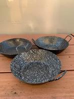 Paella pannen, Huis en Inrichting, Ophalen of Verzenden, Gebruikt, Overige materialen, Pannenset