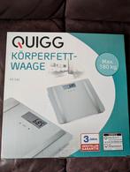 Quigg lichaamsvet weegschaal, Witgoed en Apparatuur, Weegschalen, Ophalen of Verzenden, Nieuw, Personenweegschaal, 100 kg of meer