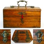 Art Nouveau kist sieradenkist documentenkist met minerva, Antiek en Kunst, Ophalen of Verzenden
