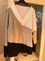 Chic Me Trui - Maat 48 wit zwart beige, Kleding | Dames, Grote Maten, Beige, Trui of Vest, Ophalen of Verzenden, Zo goed als nieuw