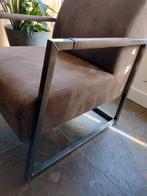 Fauteuil Bruin/ stof, Huis en Inrichting, Fauteuils, 75 tot 100 cm, Ophalen of Verzenden, Zo goed als nieuw, Stof
