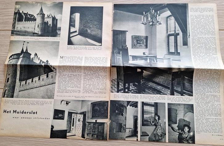 Muiden en Muiderberg (NH) - oude knipsels., Verzamelen, Ansichtkaarten | Nederland, Noord-Holland, 1920 tot 1940, Ophalen of Verzenden