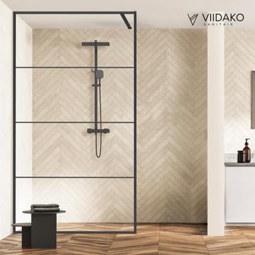 Viidako Doucheset Mat Zwart 25x25 – Nieuw in doos beschikbaar voor biedingen