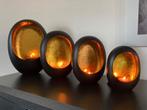 Marrakech Egg T-Light zwart/goud S,ML OF XL Nieuw!, 25 tot 50 cm, Ophalen of Verzenden, Metaal, Kandelaar