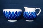 Arzberg Toscana Form 2300 - roomstel met blauwe ruiten, Overige typen, Ophalen of Verzenden, Zo goed als nieuw, Overige stijlen