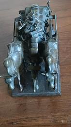 Bronzen beeld: Rijtuig met ossen, Ophalen of Verzenden