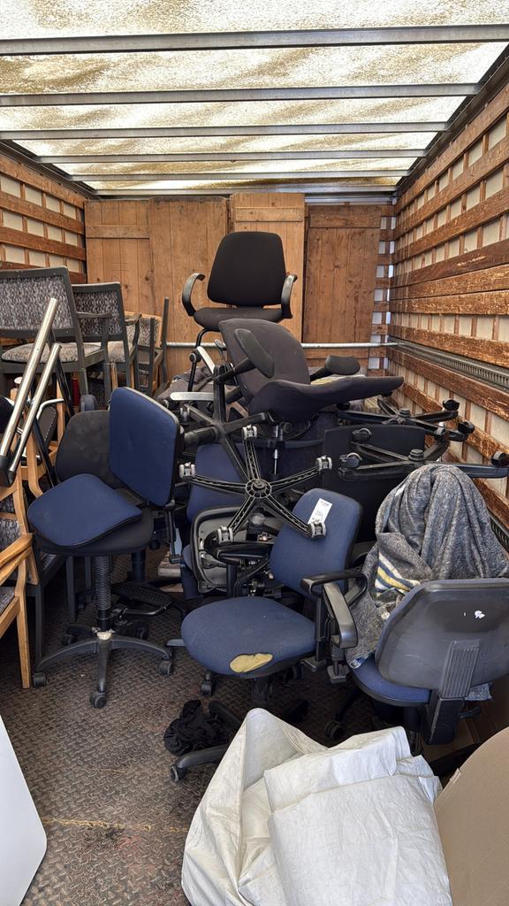 Partij bureaustoelen en stoelen – diverse types, gebruikt, Huis en Inrichting, Bureaustoelen, Zo goed als nieuw, Zwart, Ophalen