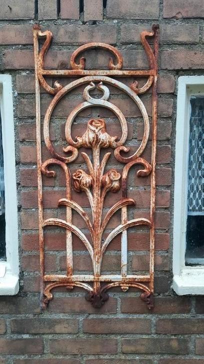 Tuinornament gietijzer, Tuin en Terras, Overige Tuin en Terras, Gebruikt, Ophalen of Verzenden