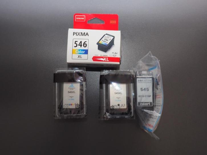 cartridges voor Canon 545 en 546, Computers en Software, Printerbenodigdheden, Gebruikt, Cartridge, Ophalen of Verzenden