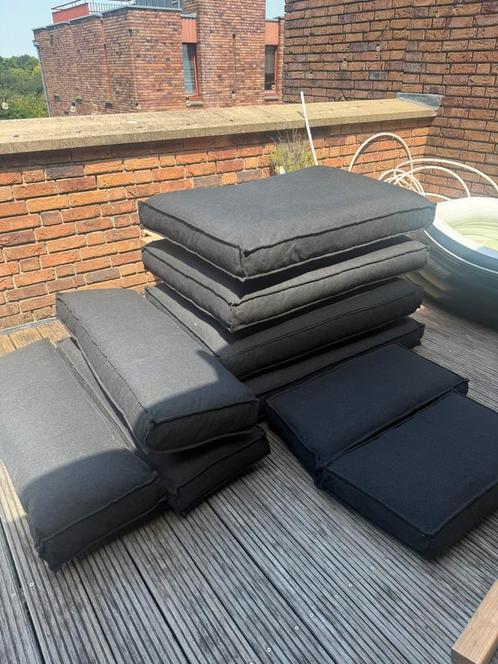 Pallet kussens 4 grote & hoek - complete set, Tuin en Terras, Tuinmeubel-accessoires, Zo goed als nieuw, Ophalen