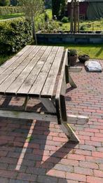 Picknicktafel, Ophalen of Verzenden, Gebruikt, Rechthoekig, Hout