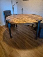 Mango houten (eet)tafel, Huis en Inrichting, Tafels | Eettafels, Rond, Ophalen of Verzenden, Zo goed als nieuw, Vier personen