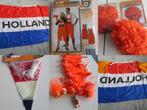 Nieuw Oranje VLAGGEN OVERALL PRUIKEN BEESIES VLAGGENLIJN, Nieuw, Ophalen of Verzenden, Oranje of Koningsdag