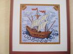 Borduurpatroon  Schip  Zeilboot   nr 9870, Hobby en Vrije tijd, Borduren en Borduurmachines, Verzenden, Nieuw, Handborduren, Patroon