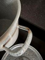 Vintage Emaille Pan met Deksel, Ophalen of Verzenden, Gebruikt, Koekenpan of Braadpan