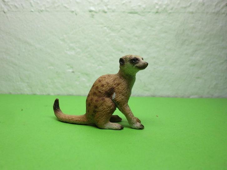 Schleich 14362 stokstaartje dierfiguur, Verzamelen, Dierenverzamelingen, Zo goed als nieuw, Beeldje of Figuurtje, Overige soorten