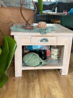 Salon/ bijzettafeltje, Huis en Inrichting, Tafels | Bijzettafels, Vierkant, 55 tot 75 cm, Hout, Ophalen