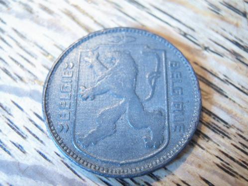 Oorlogsmunt WW2 bezet Belgie 1 frank 1943 (NL-F) #320, Postzegels en Munten, Munten | Europa | Niet-Euromunten, Losse munt, België