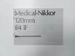 Nikon Medical Nikkor 120mm 1:4,0 ai Nikkor manual IGST, Ophalen of Verzenden, Gelezen, Nikon Nikkor