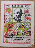 Kongres 1936 Esperanto Zamenhof prent anti nationalisme, Gebruikt, Verzenden, Voor 1940, Prent