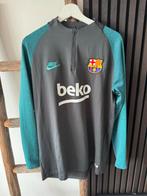 Barcelona Ziptop Training Top Nike maat L, Ophalen of Verzenden, Zo goed als nieuw, Blauw, Voetbal