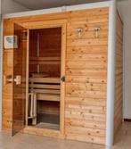 Design sauna .massief hout met aluminium profiel, Sport en Fitness, Sauna, Ophalen, Zo goed als nieuw, Fins of Traditioneel, Complete sauna