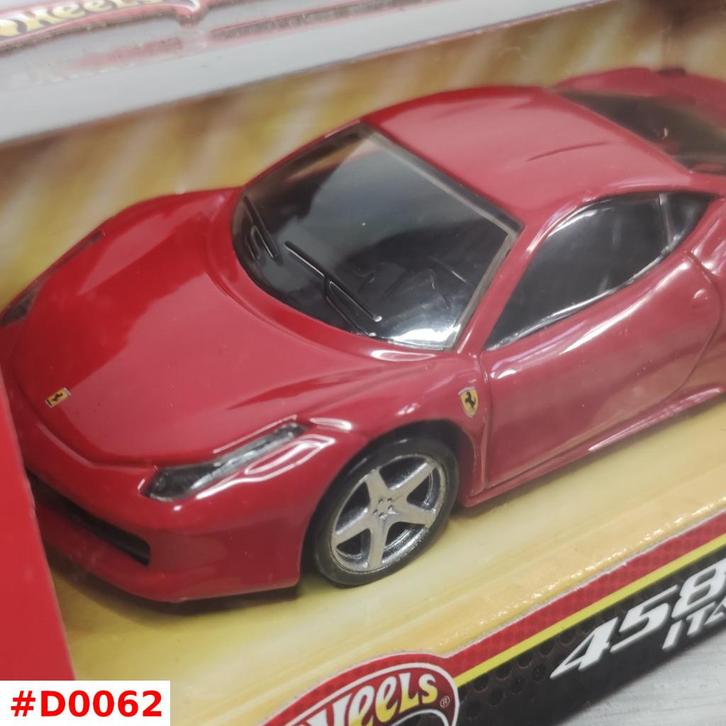 Hot Wheels 1:43 Ferrari 458 Italia Nieuw in OVP HotWheels, Hobby en Vrije tijd, Modelauto's | 1:43, Nieuw, Auto, Overige merken