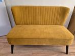 Gele velvet loveseat - Zo goed als nieuw!, Ophalen, 150 tot 200 cm, Tweepersoons, 75 tot 100 cm
