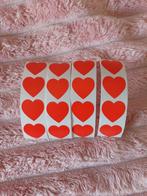 16 leuke rode hartjes stickers, Ophalen of Verzenden, Nieuw, Meerdere stickers