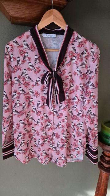 Zoto zgan blouse stretch met vogels mt M beschikbaar voor biedingen