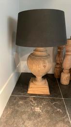 Stoere houten lamp, Ophalen of Verzenden, Zo goed als nieuw, 75 cm of meer