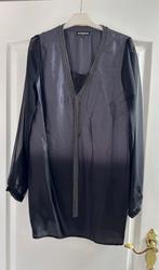 Superstar tuniek/blouse - zwart/grijs - maat 38, Kleding | Dames, Blouses en Tunieken, Ophalen of Verzenden, Zo goed als nieuw