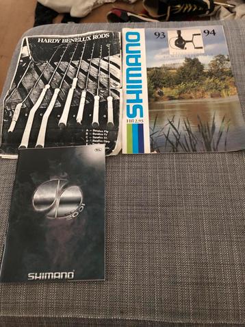 Shimano baitrunner diaflash & Hardy Catalogi '93, '94, 2001 beschikbaar voor biedingen